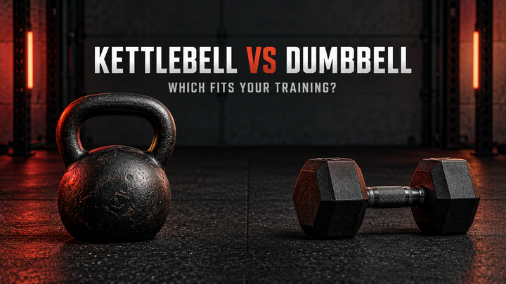 Kettlebell versus dumbbell in a garage gym