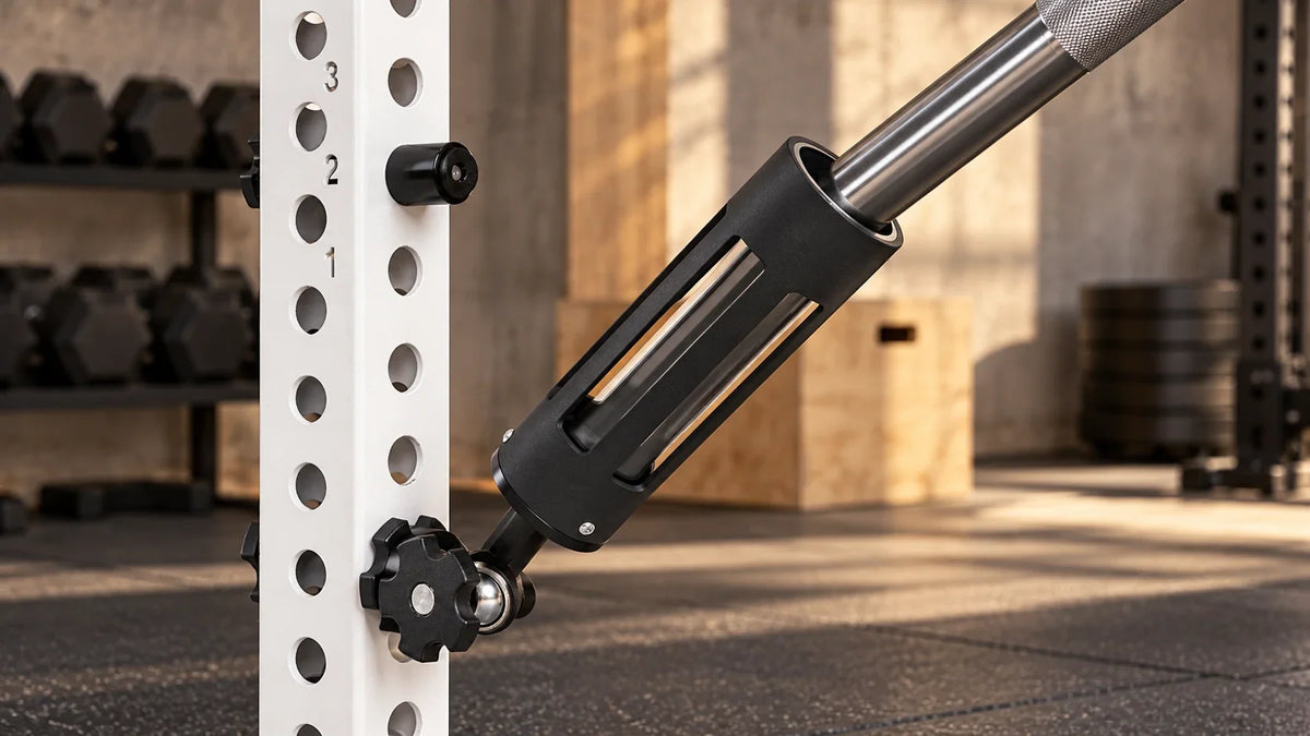 Illustrative REP x Kleva Adroit landmine on a compatible rack