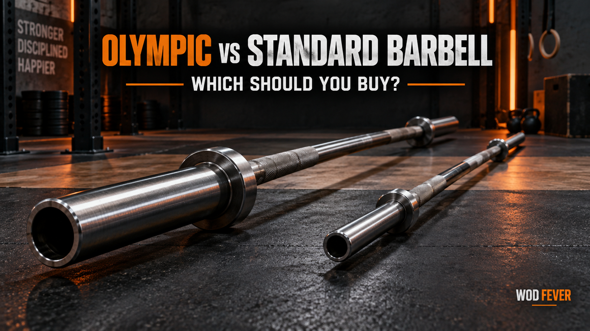 Olympic barbell versus standard one-inch barbell comparison