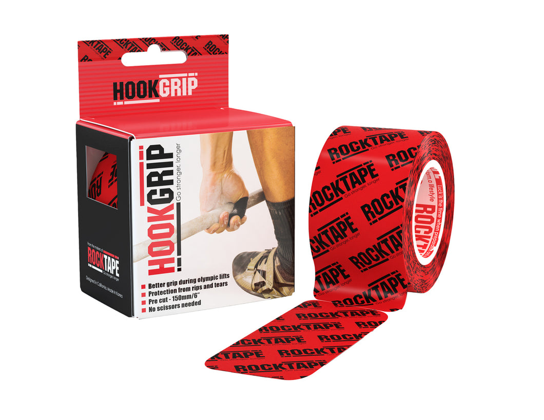 RockTape HookGrip Tape Thumb Protection Weightlifting CrossFit 5cm x 5m  Precut