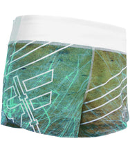 europa-performance-crossfit-booty-shorts-white-turquoise-blue-green-tan-marbled-design-front-angled-by-rokfit