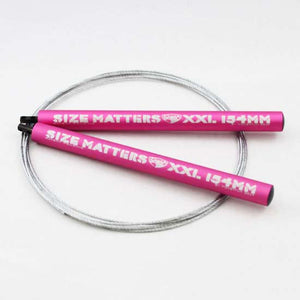 xxl-size-matters-crossfit-speed-rope-pink-handles-silver-cable-by-momentum-gear